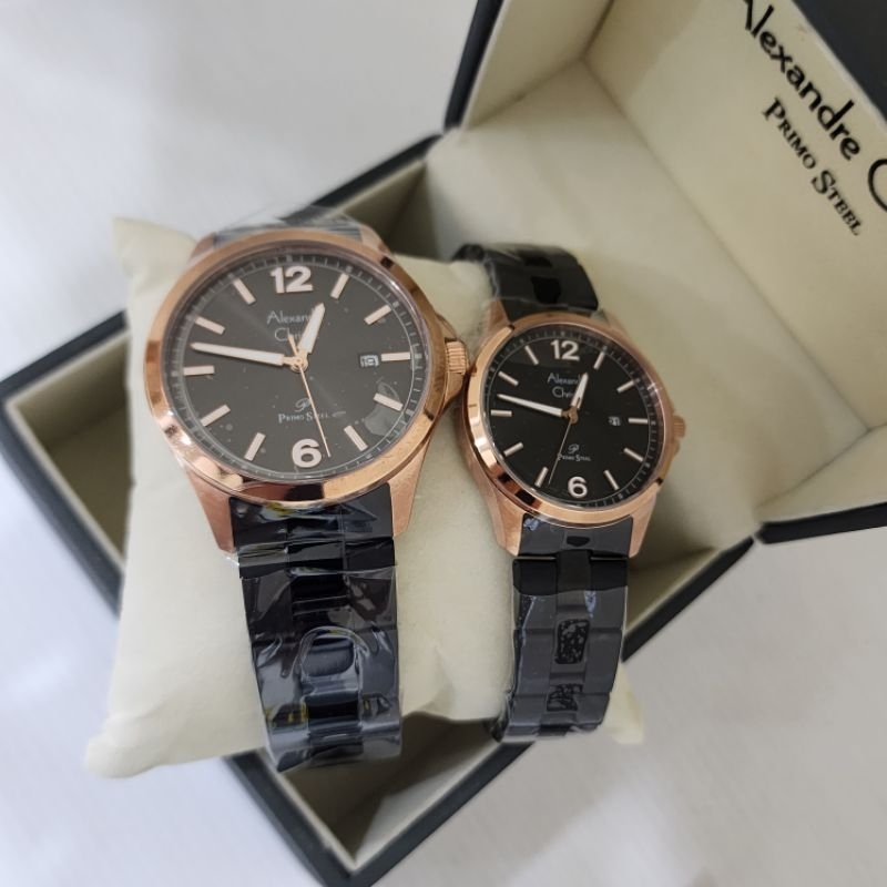 Alexandre christie couple 1029 Black rosegold