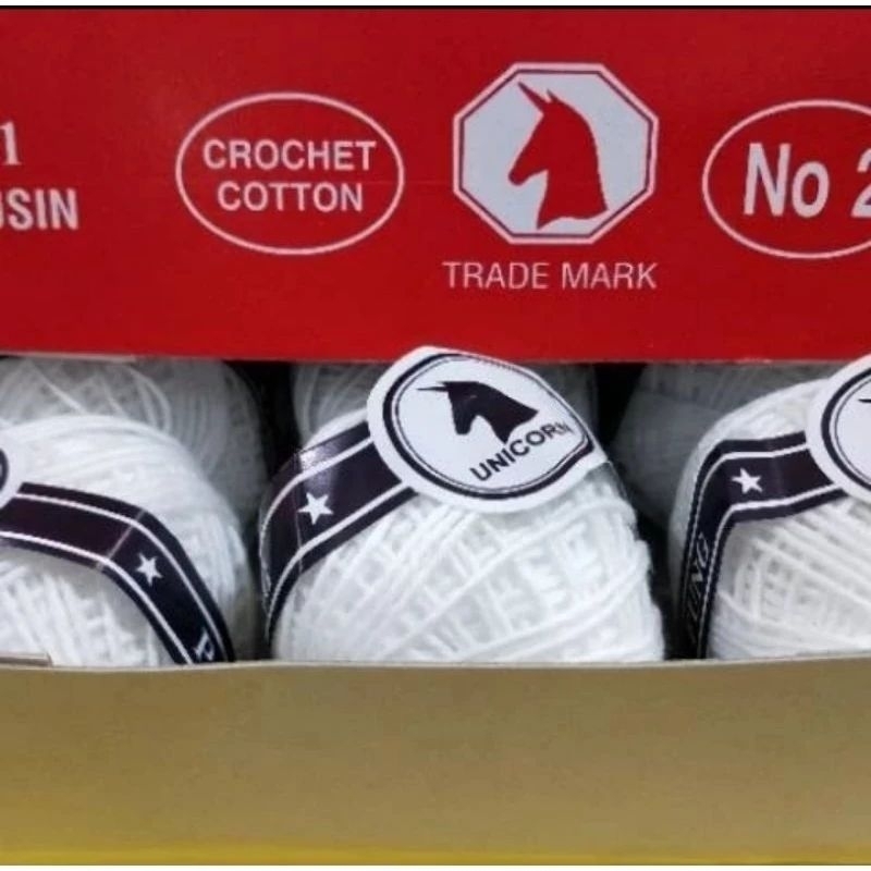 1kotak Benang Kasur / benang jagung / Katun Unicorn No. 2