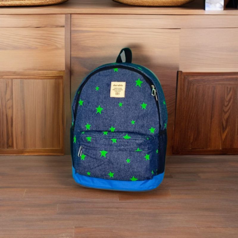 Tas Jeans Ransel Sekolah Kuliah Pria Wanita Keren
