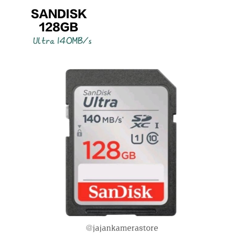 MEMORI KAMERA SANDISK 128GB ULTRA ORIGINAL