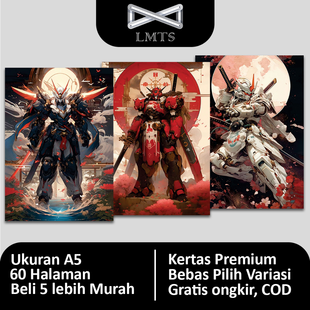 

[Grosir] Buku Tulis Gundam A5