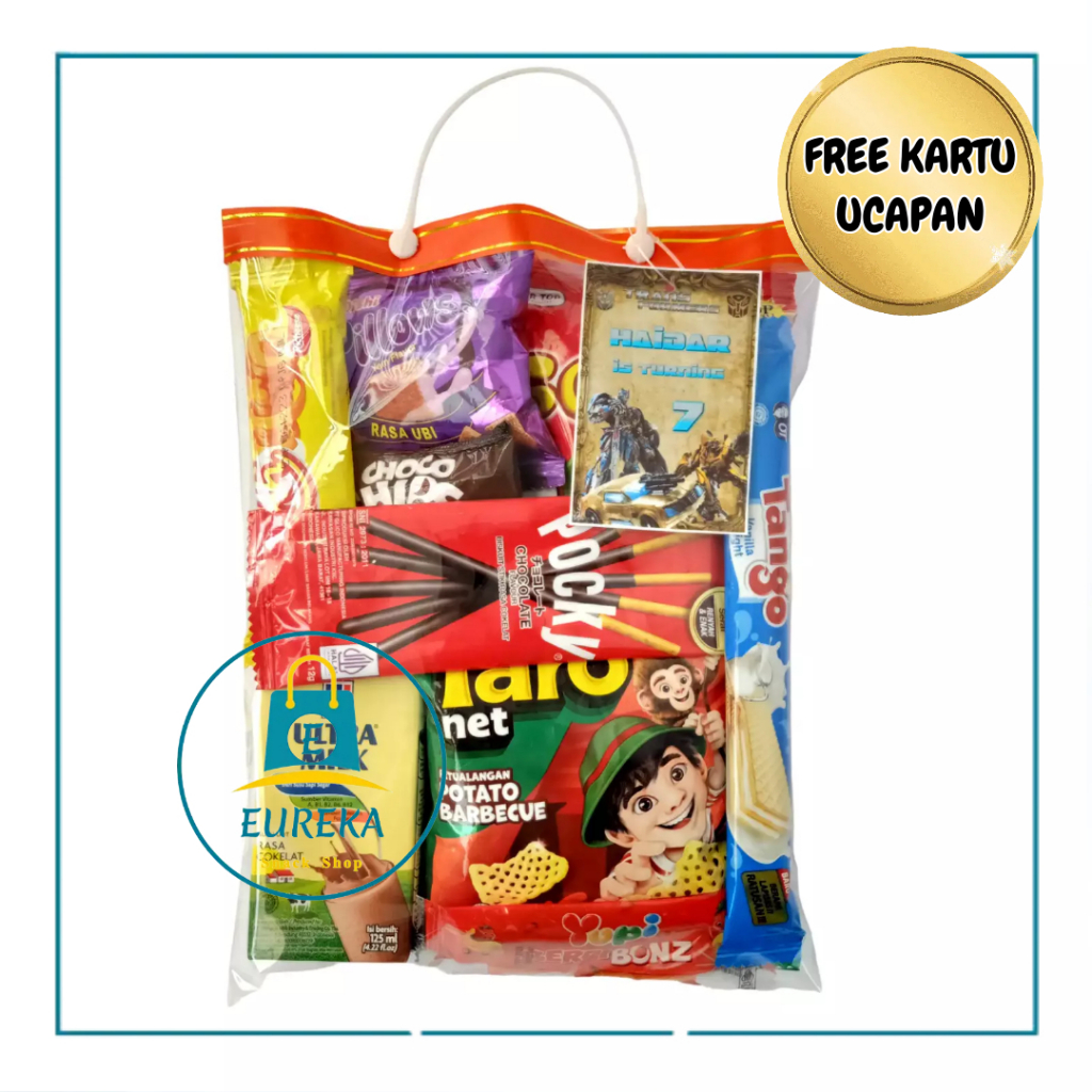 

Paket Snack Ulang Tahun Anak (Paket 16) / Paket Parcel Ulang Tahun Anak / Paket Bingkisan Ulang Tahun Anak / Paket Hampers Ulang Tahun Anak / Snack Ultah Anak / Parcel Ultah Anak / Bingkisan Ultah Anak / Hampers Ultah Anak