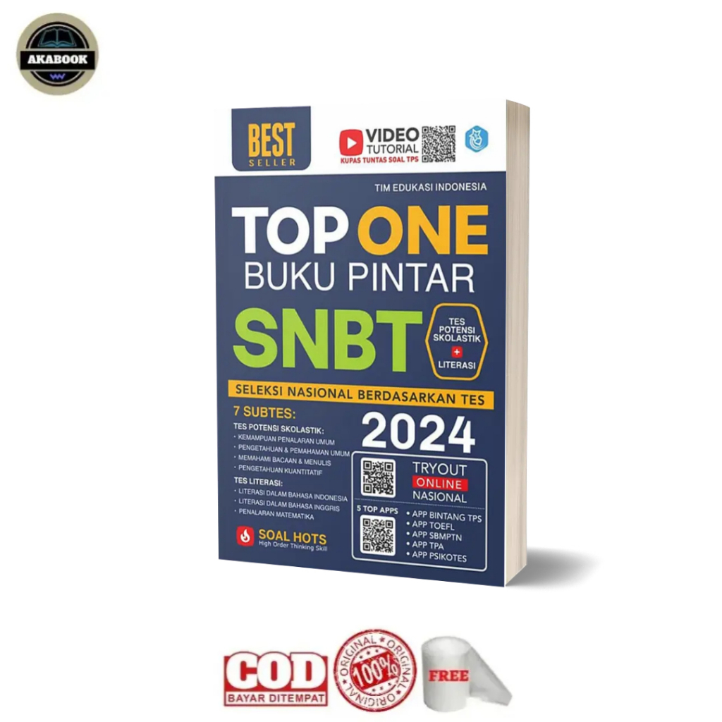 Buku TPS SNBT UTBK 2024 Top One Buku Pintar SNBT 2024