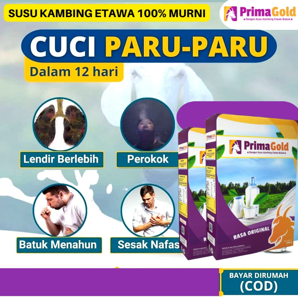 

1 BOX Susu Kambing Etawa PRIMA GOLD isi 200 gam