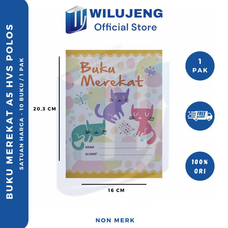 

Buku Merekat KB Paud TK RA Kertas HVS Polos 70gsm 20 lembar Ukuran A5