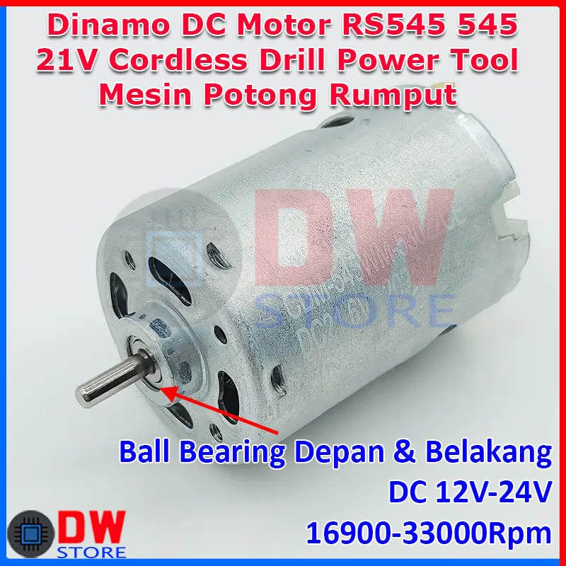 Dinamo Motor Obeng Bor Baterai Cordless Potong Rumput RS545 545 21V