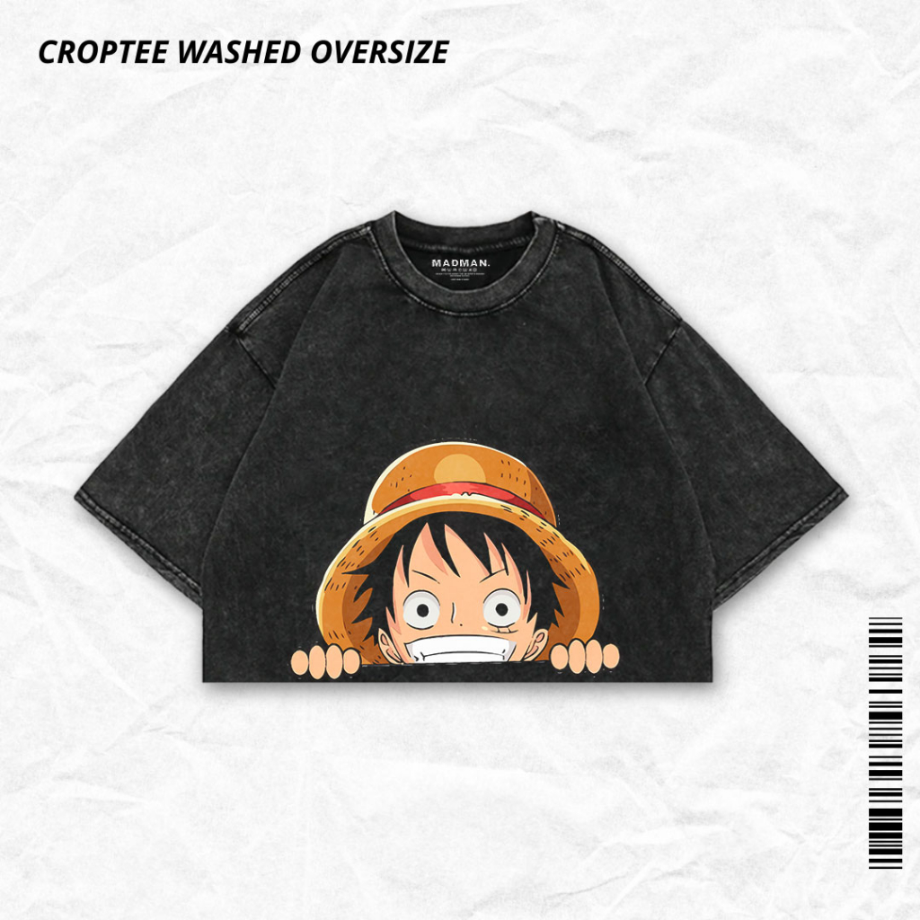 MADMAN Croptee ANIME  Washed ONE PIECE "LUFFY" | CRPW PSOP - 4