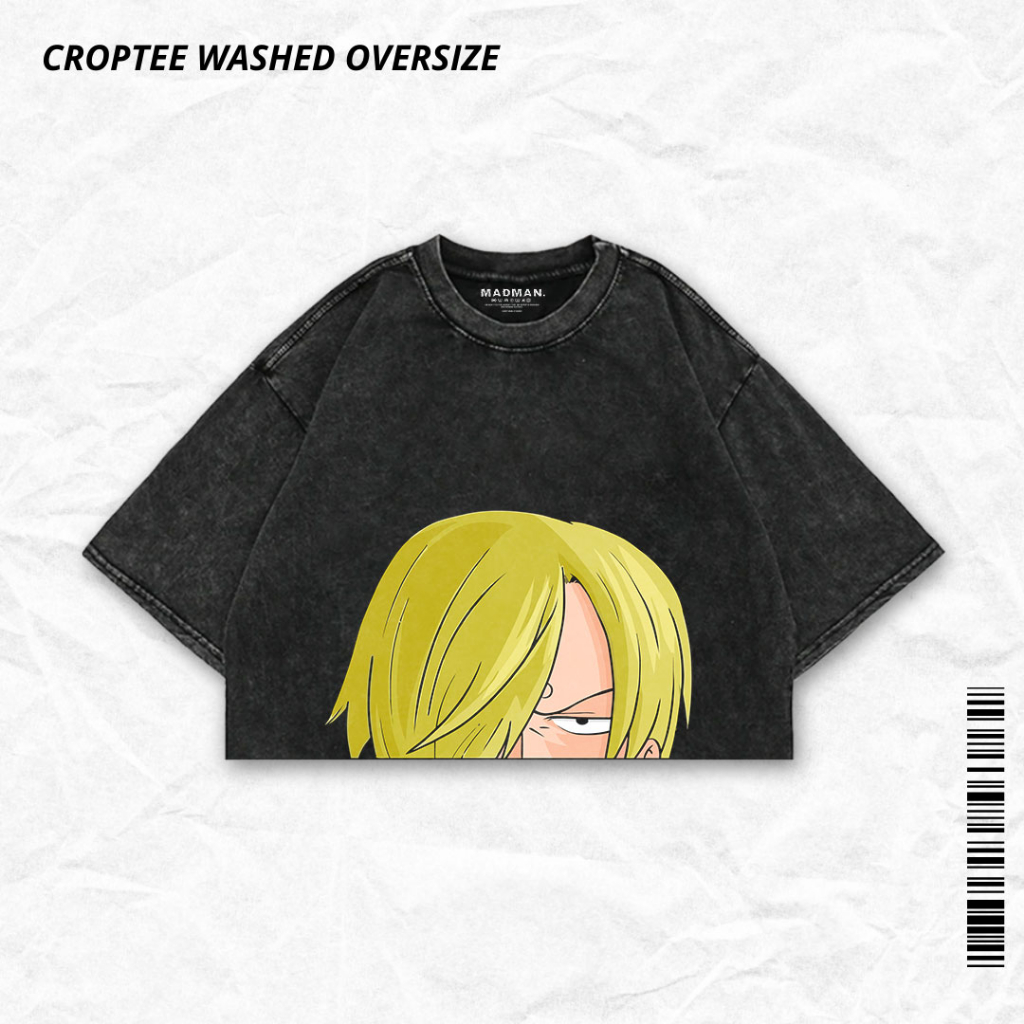 MADMAN Croptee ANIME  Washed ONE PIECE "SANJI" | CRPW PSOP - 8