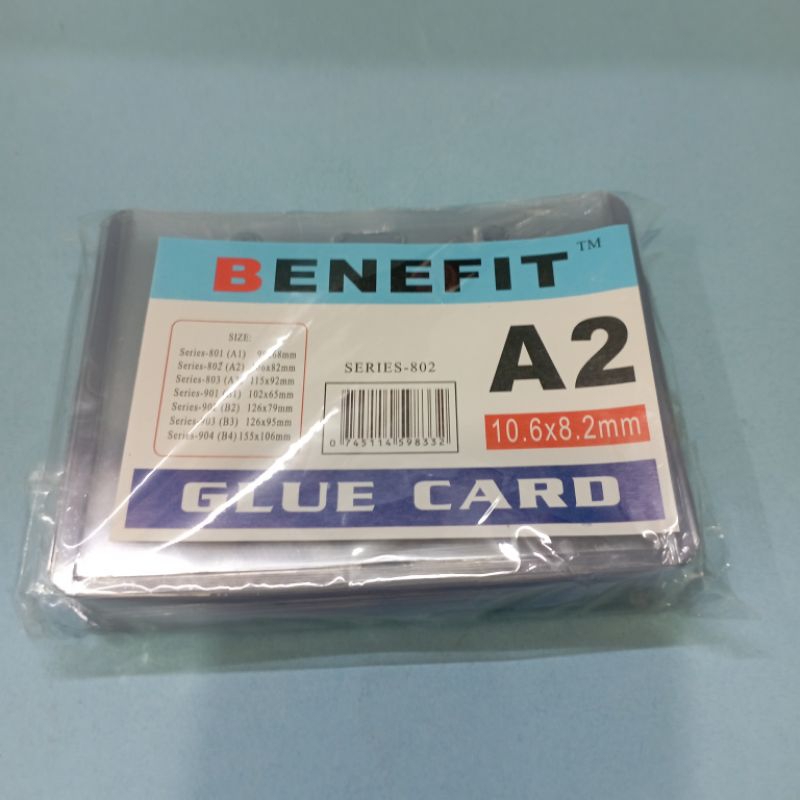 

PLASTIK NAMETAG BENEFIT A2 106x82mm / isi 20 pcs / pack