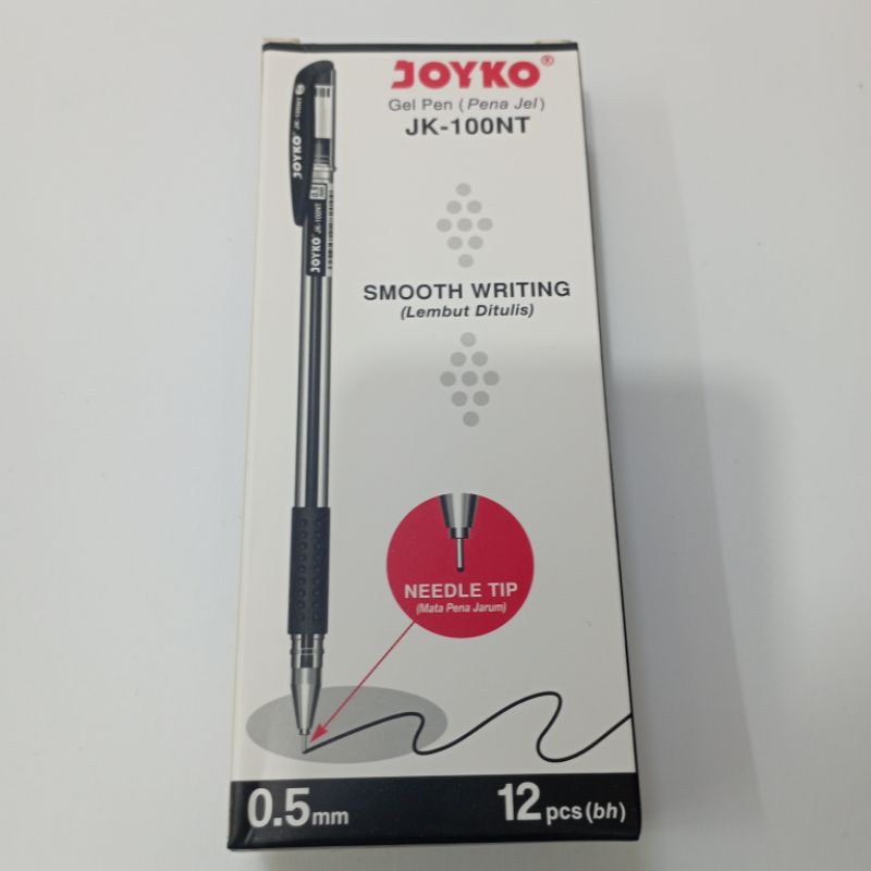 

JOYKO BOLPEN GEL JK-100NT 0,5mm 12pcs / tinta hitam / pack