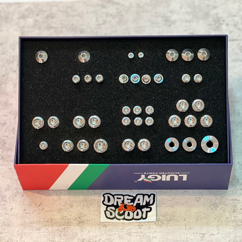 Baut probolt Titanium Luigy vespa Sprint Vespa Primavera Vespa S Vespa LX Vespa GTS Baut Titanium ve