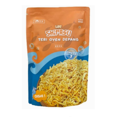 

RB22 LOCCA SHIRASU TERI OVEN JEPANG 80G/ TERI KEJU /SNACK TERI LOCCA