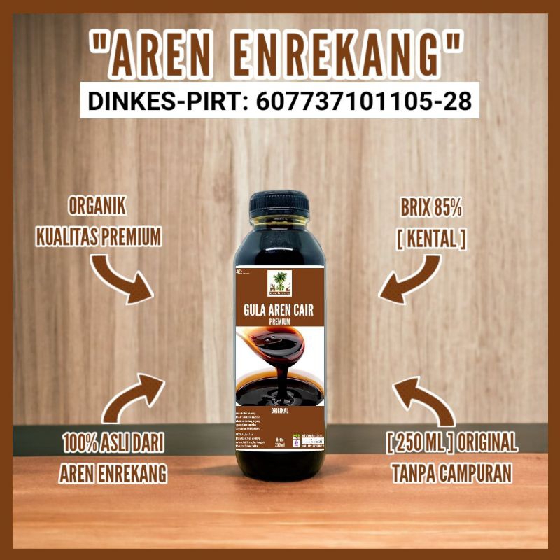 

Gula aren cair PREMIUM Organik khas Enrekang 250 ml