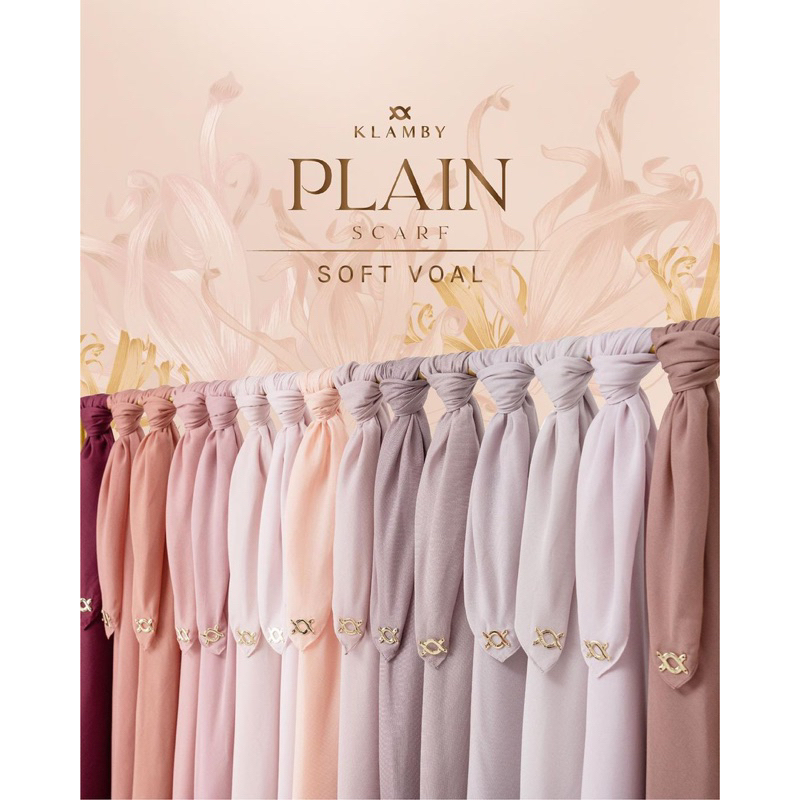 Lyra Scarf, Vienna Scarf dan Paris Premium by Wearing Klamby / Scarf Polos Klamby