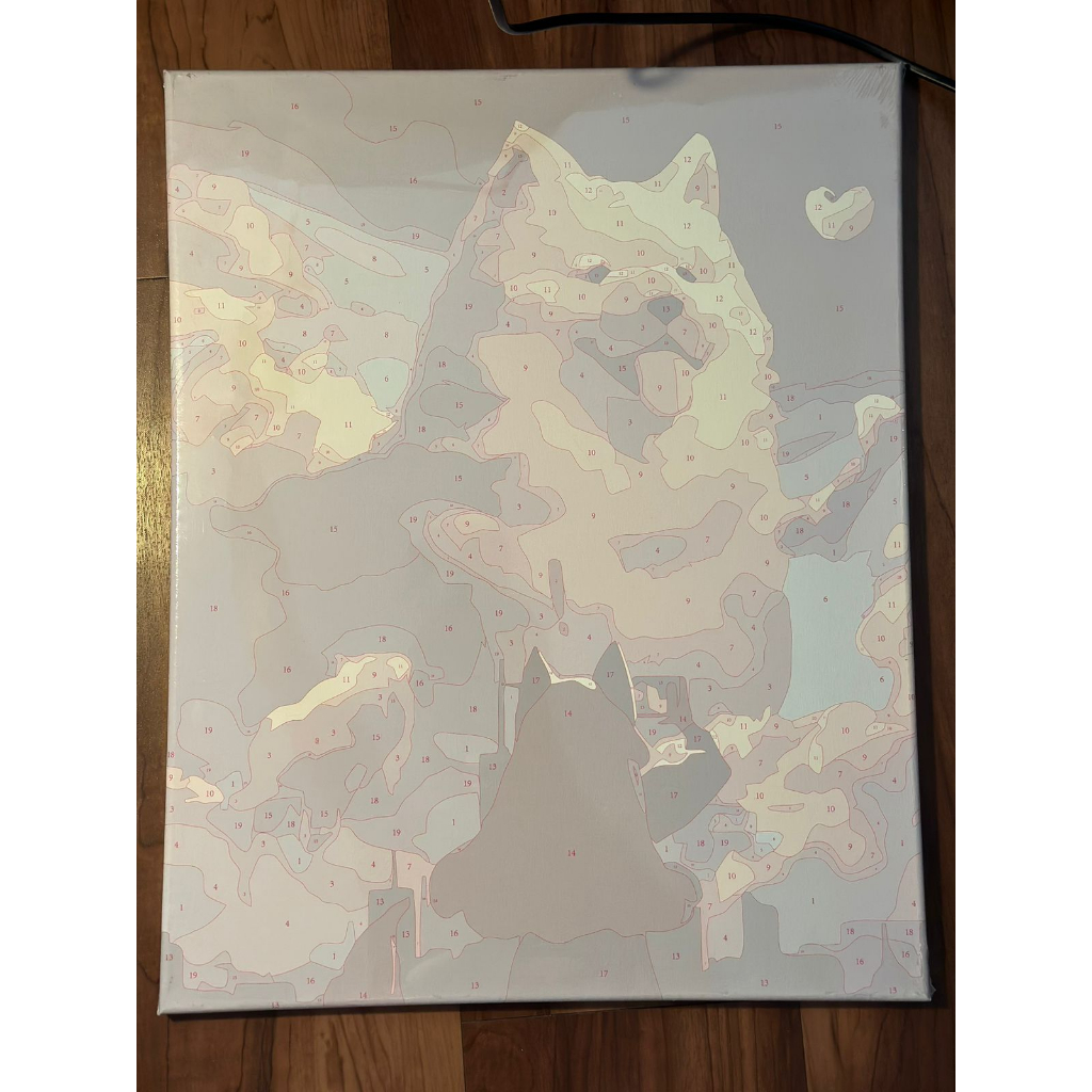 

tyvf diy canvas painting number karakter anime bunga alam 30X40 dan 40x50