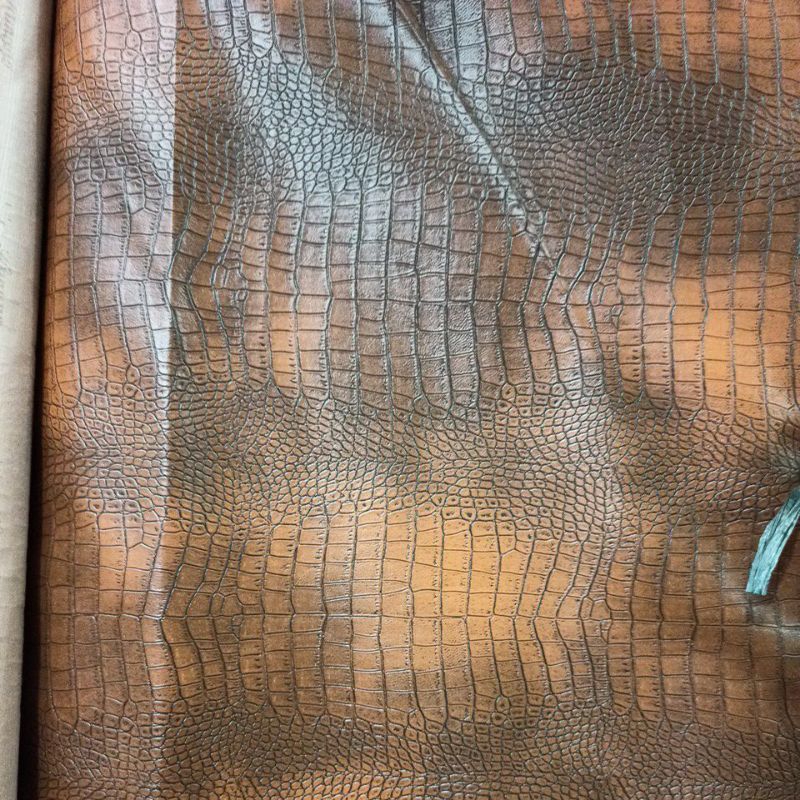 KULIT BUAYA CROCODILE SKIN ALIGATOR SINTETIS OSCAR CUSHION TAS KULIT KAIN HUNGGO LEATHER