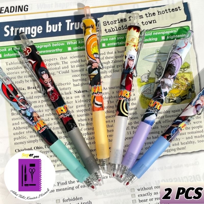

2 PCS PULPEN MEKANIK CETEK NARUTO PEN LUCU IMUT KADO UNIK ALAT-ALAT SEKOLAH