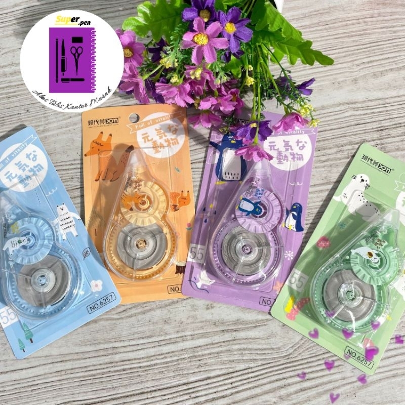 

CORRECTION TAPE 55 METER XDM-6257 ZOO HEWAN LUCU IMUT KADO UNIK ALAT-ALAT