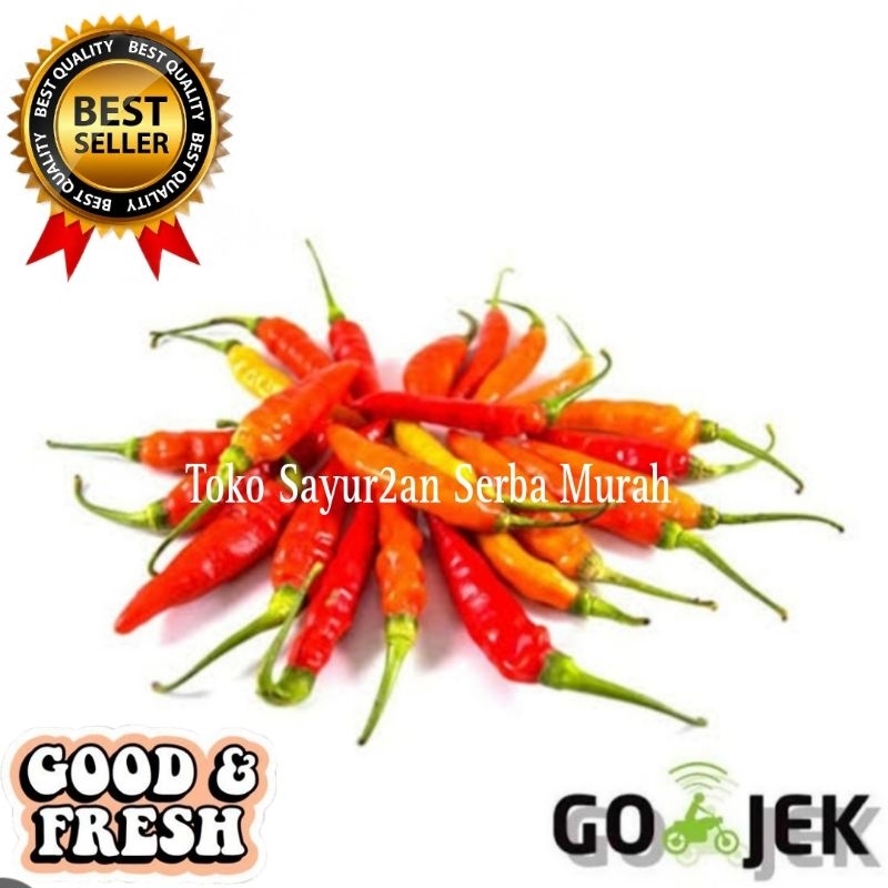 

Cabe / Cabai Rawit Merah Pedas 500 Gram
