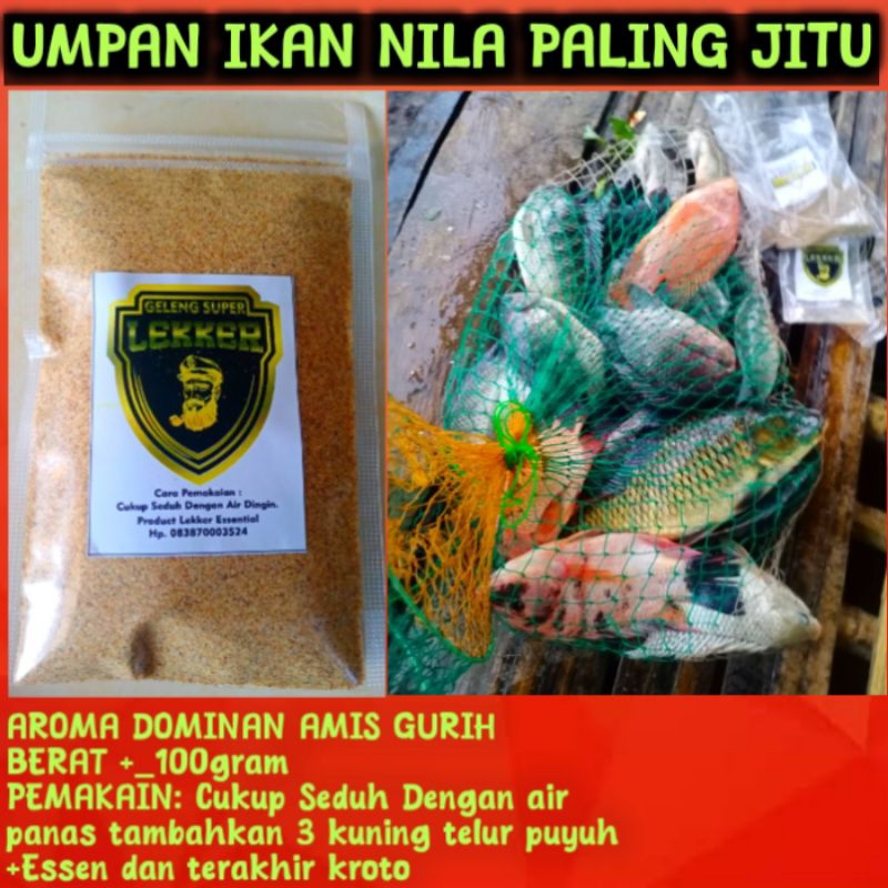 Umpan ikan nila paling jitu mancing di danau jatiluhur cirata saguling jatigede, umpan mancing ikan 