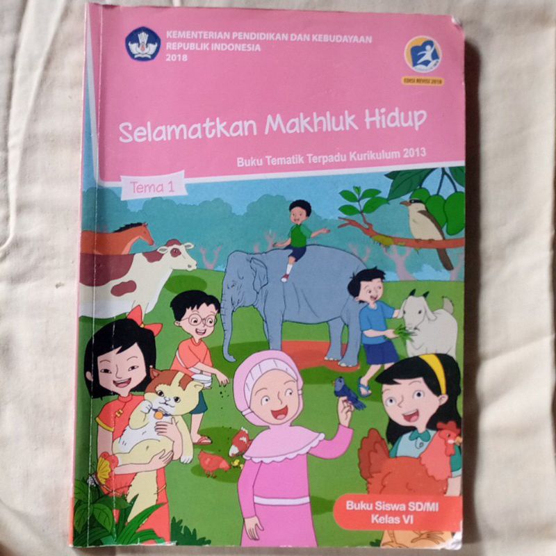 Preloved Buku Tematik kelas 6 SD (Tema 1-9)