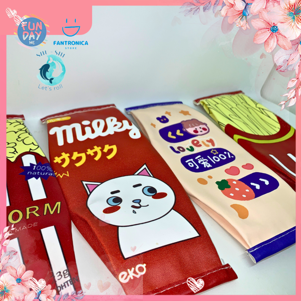 

Kotak pensil / tempat pensil / pencil case motif karakter kuromi melody
