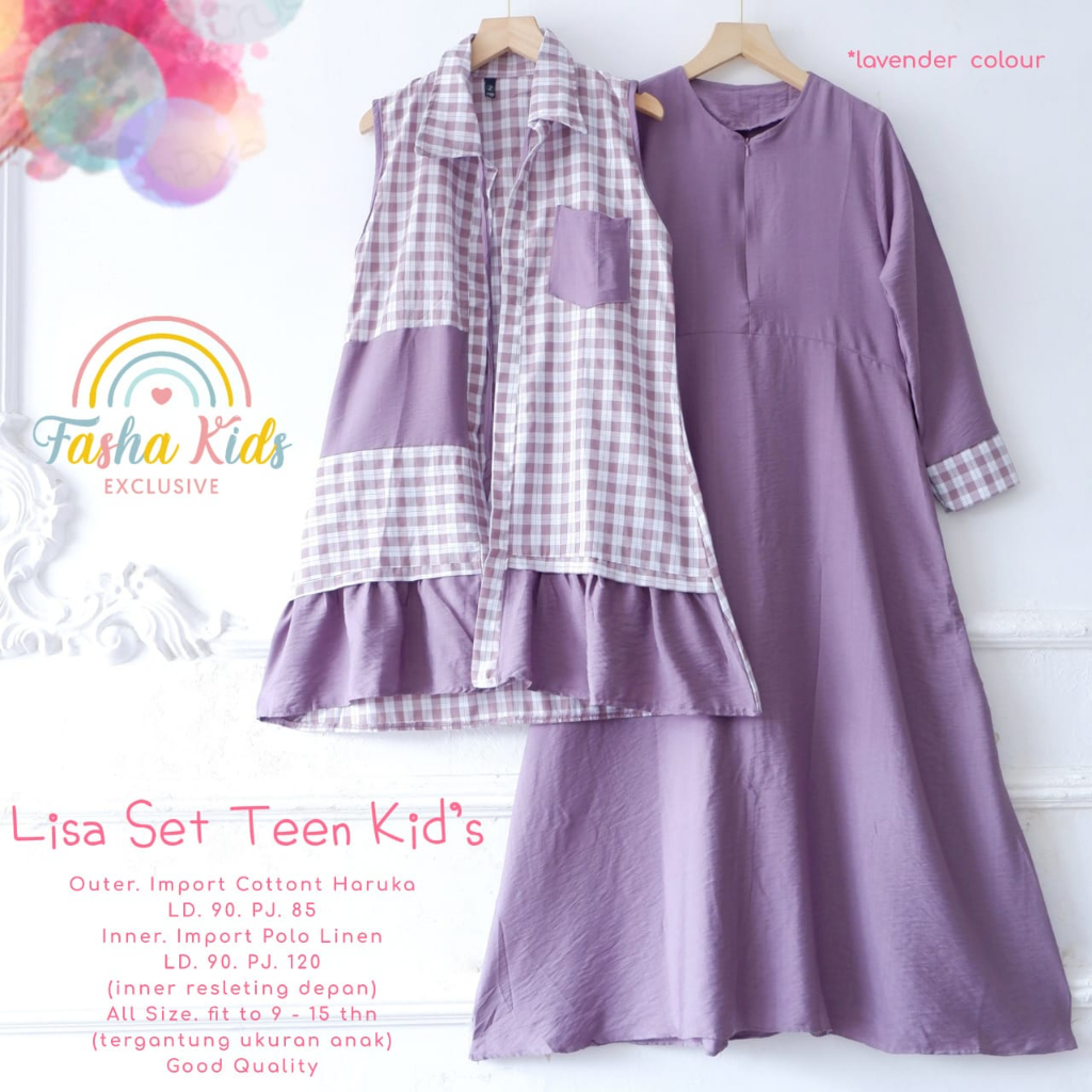 SETELAN ANAK NENCY/LISA SET  KIDS BY FASHA KIDS