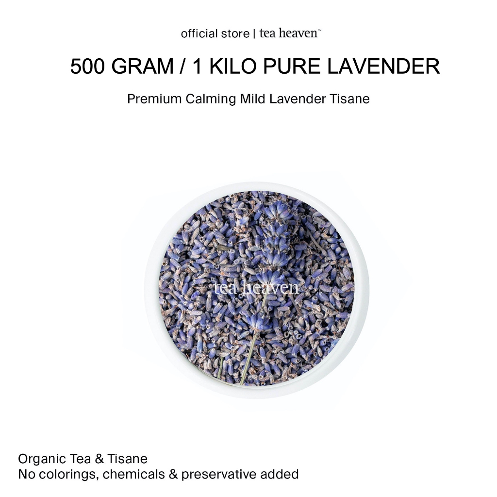 

Lavender Tea Teh Bunga Lavender Organic Flower Premium Tisane 500-100GR