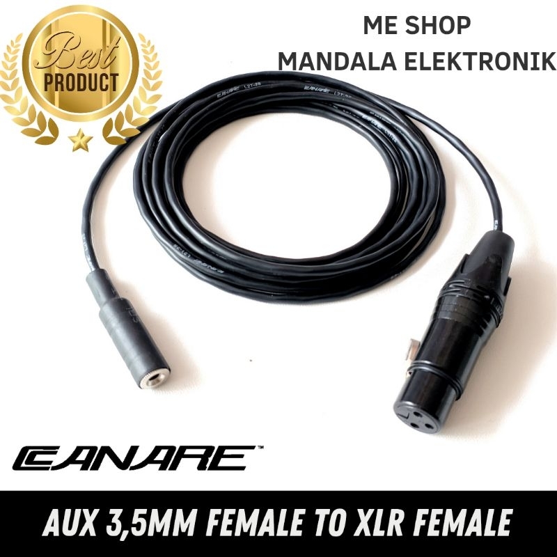 kabel extension aux 3,5mm female to xlr female