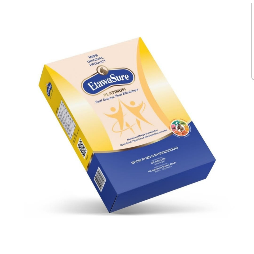 

ETAWASURE Platinum Isi 250gr Susu Kambing Etawa Atasi Nyeri sendi Tingkatkan Kepadatan & Kesehatan Tulang Susu Anti Asam Urat BPOM HALAL