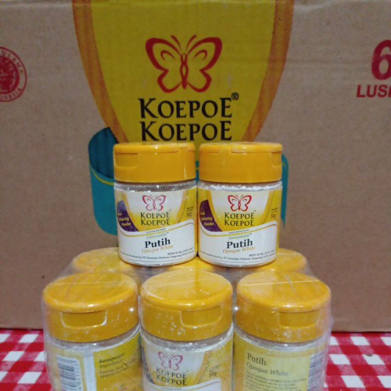 

Opaque White Koepoe / Koepoe Opaque Putih 50gr