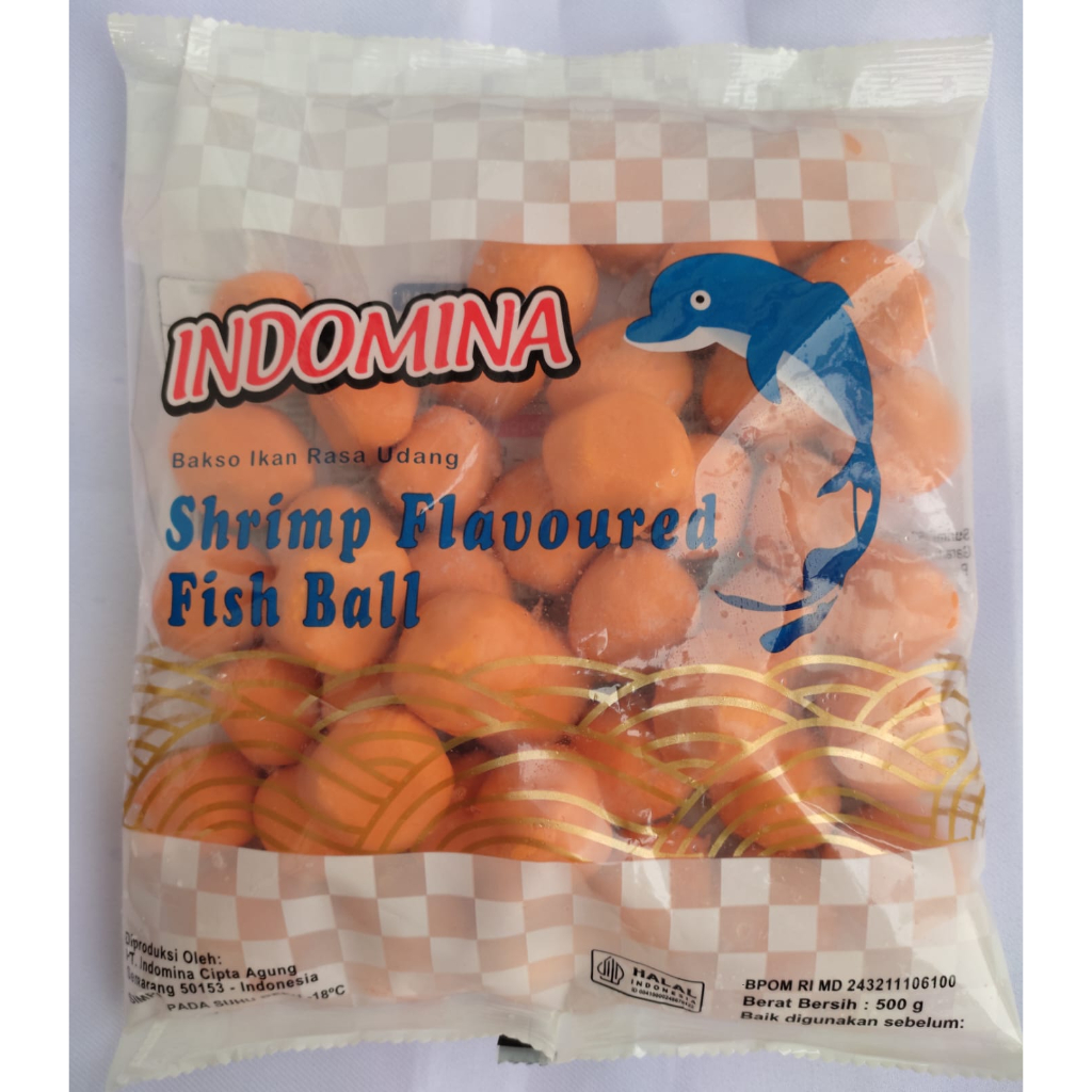 

INDOMINA Bakso / Bola Udang 500 gram Shrim Ball