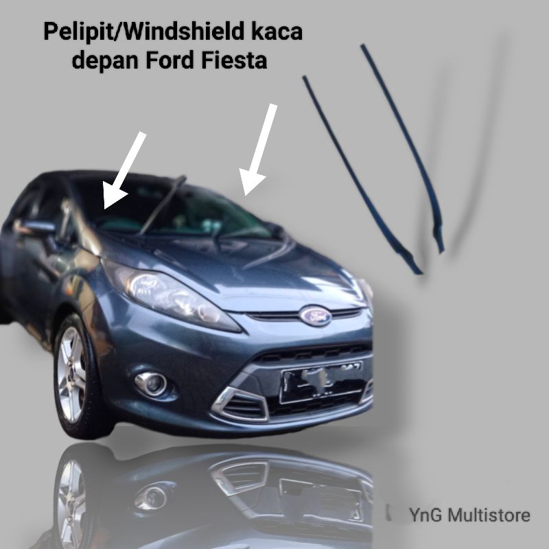 Pelipit list kaca depan luar Ford Fiesta