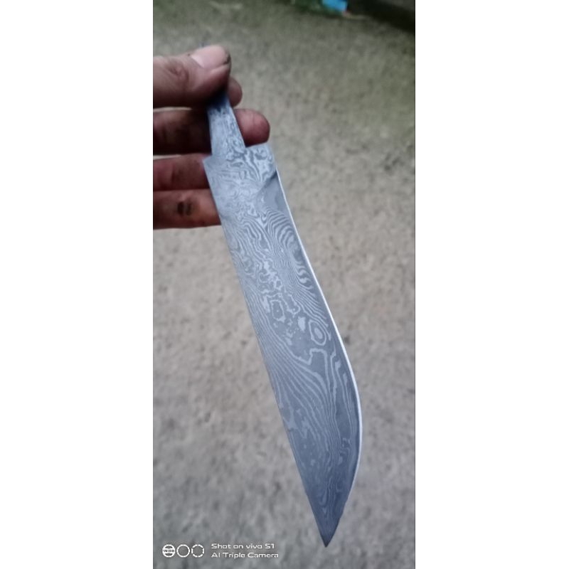 pisau daging damaskus tempa original