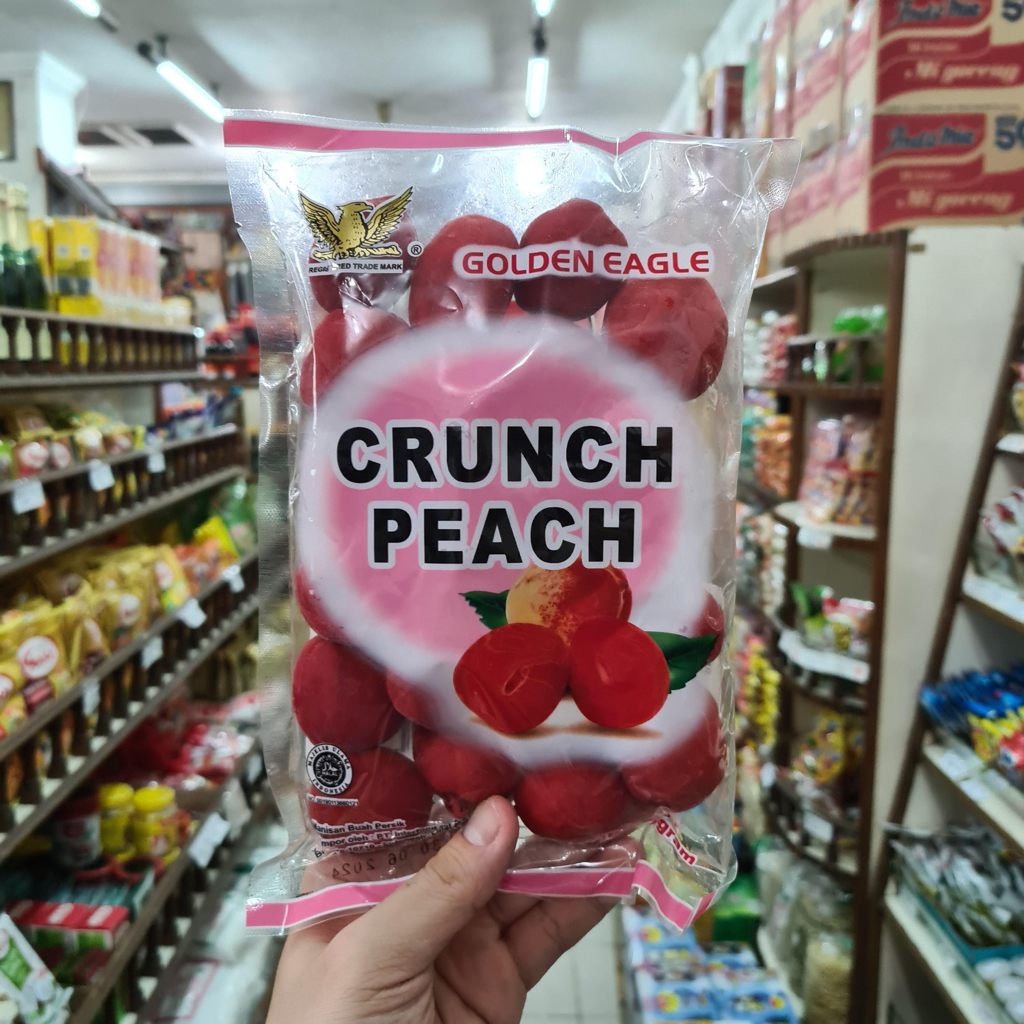 

GOLDEN EAGLE CRUNCH PEACH MANISAN BUAH PERSIK 500g