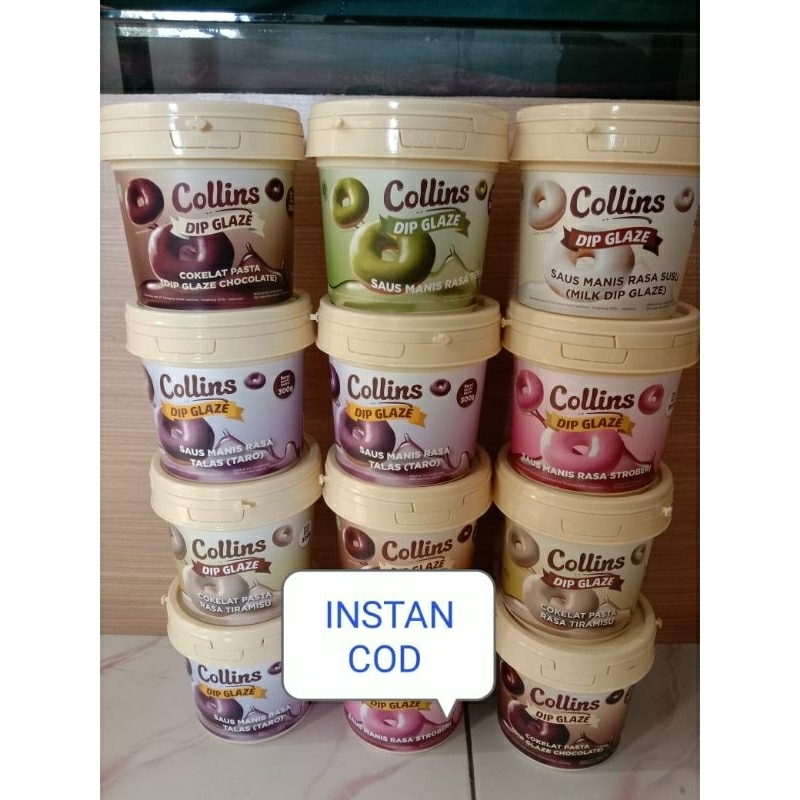 

COKELAT VIRAL/Collins dip glaze 300 grm varian rasa