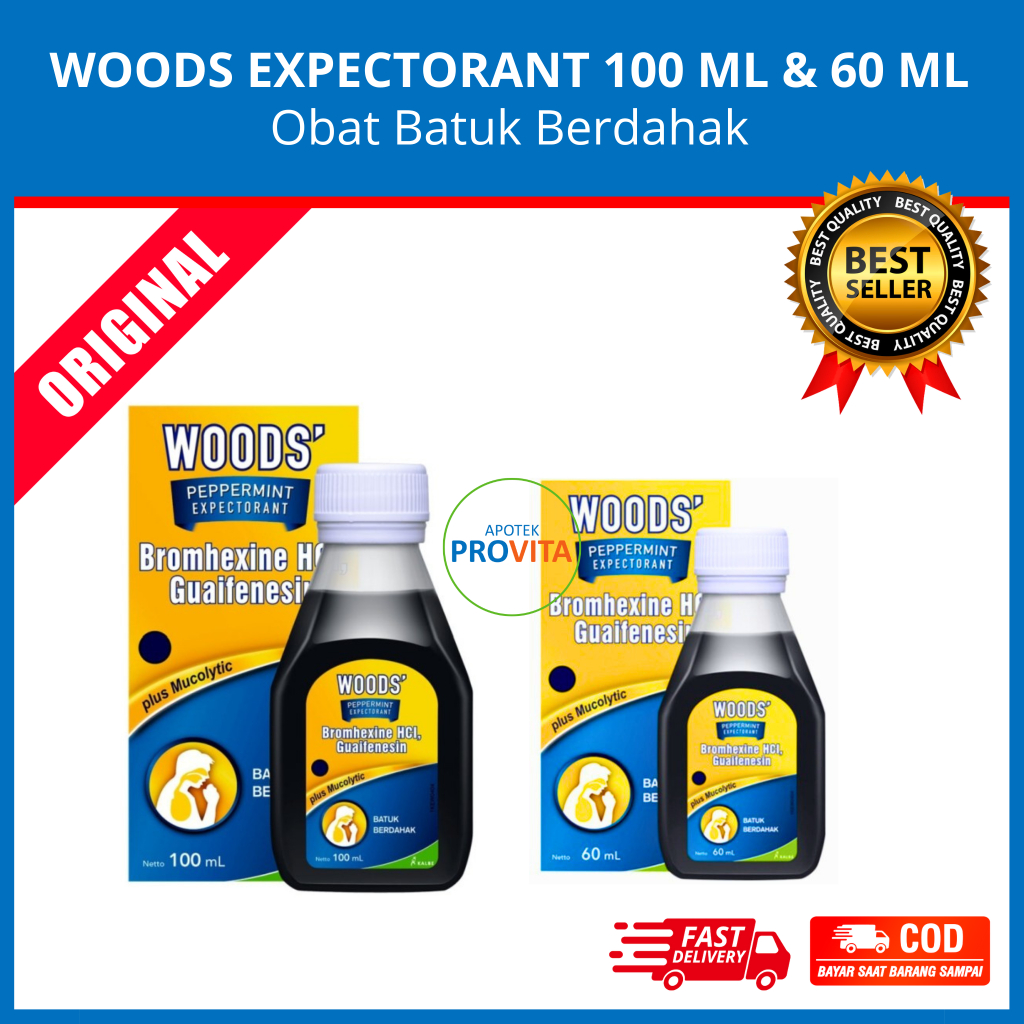 WOODS EXPECTORANT 100 ML & 60 ML - Obat Batuk Berdahak