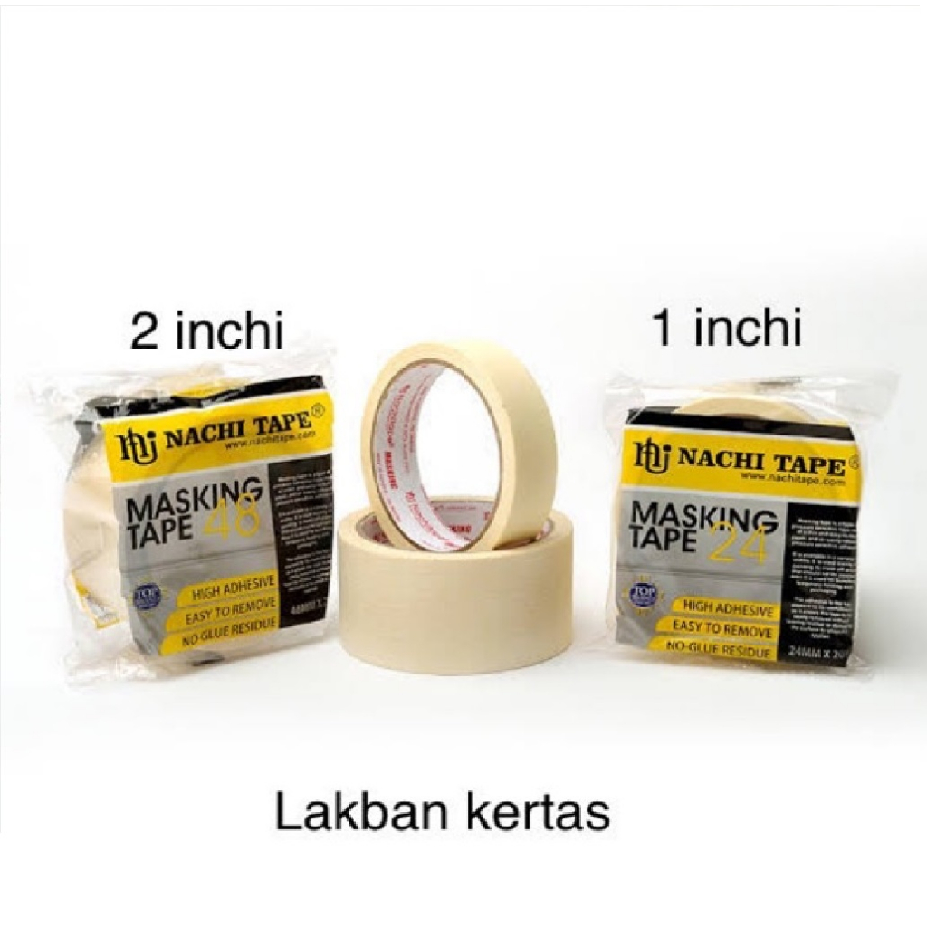 

Lakban Kertas Nachi Tape - Isolasi Kertas - Selotip Kertas - Masking Tape