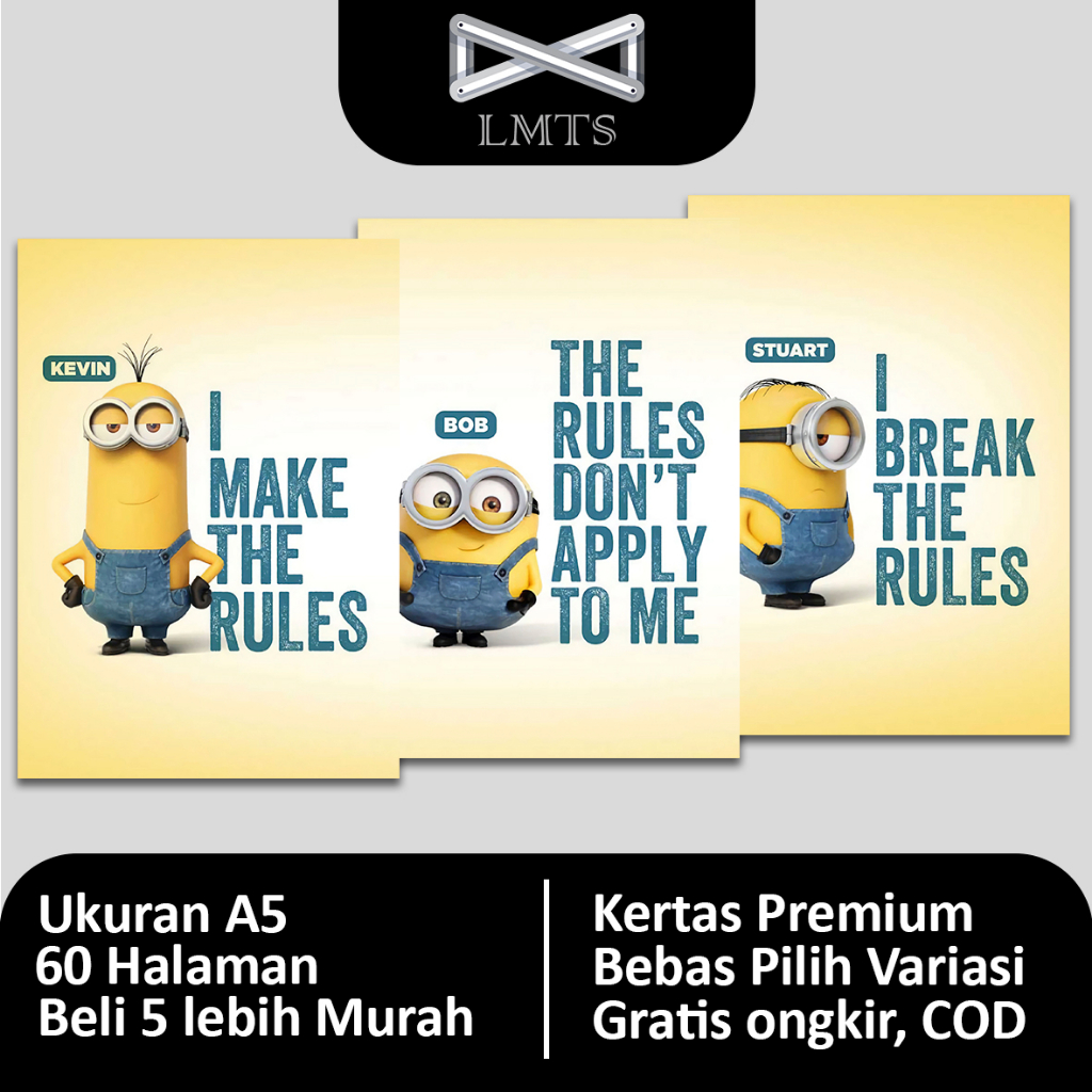 

[Grosir] Buku Tulis Minions A5