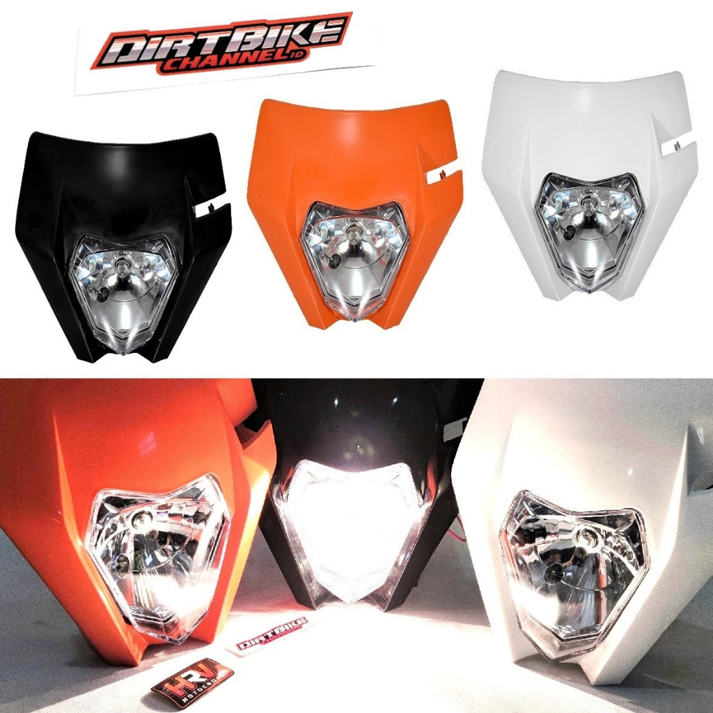 HEADLAMP REFLEKTOR Lampu Depan KTM 250 HEADLAMP TRAIL SUPERMOTO KLX DTRACKER