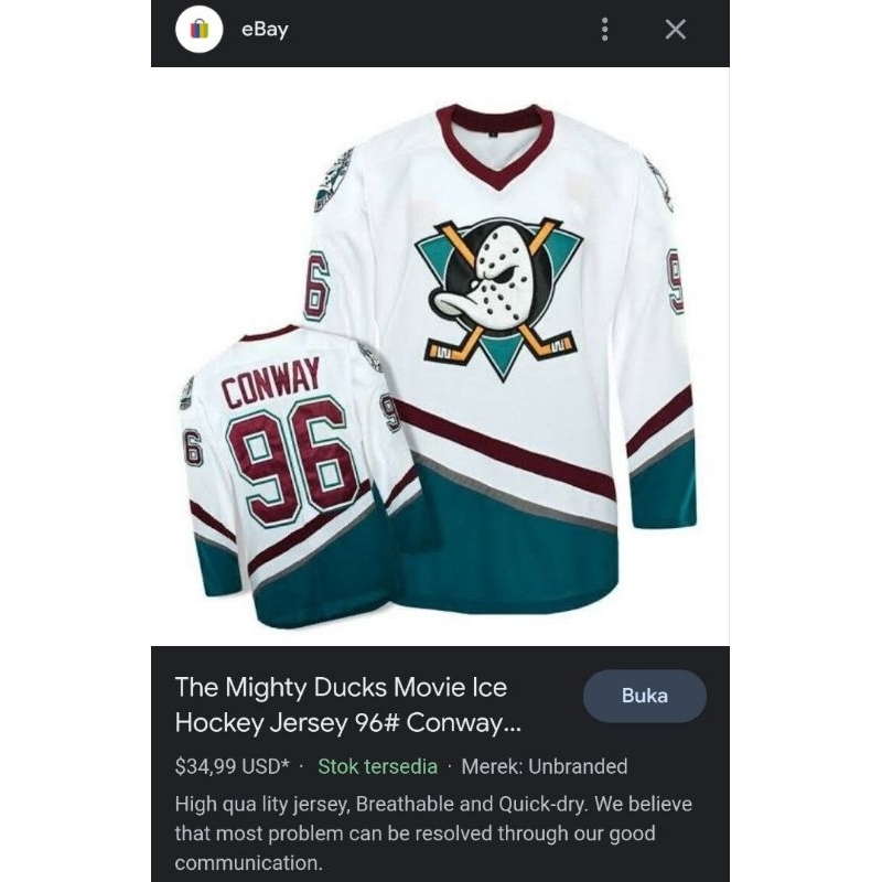Jersey Mighty Duck