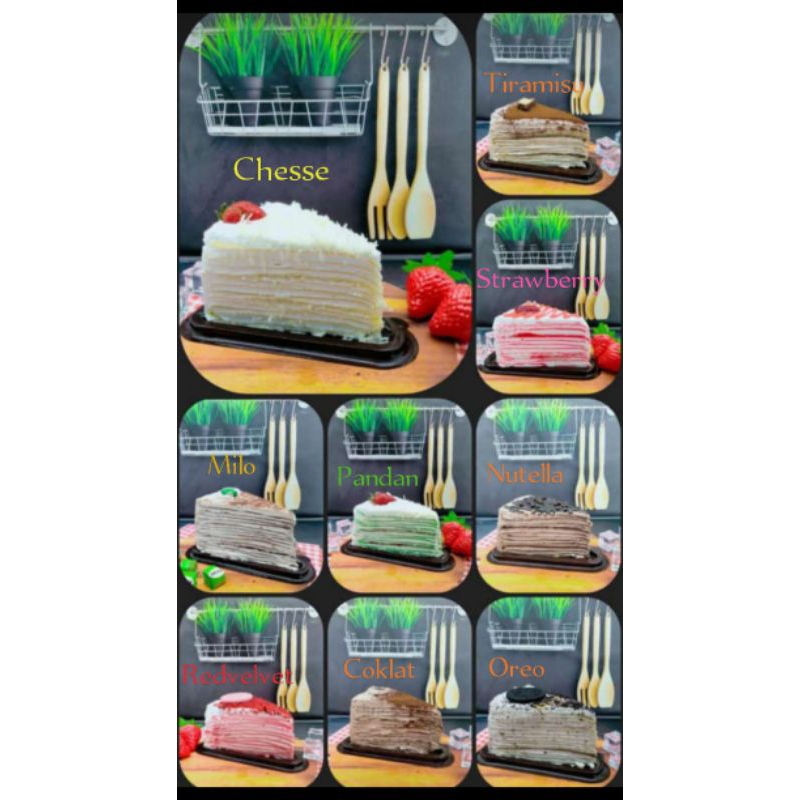 

Mille creps handmade/homemade/Lebih tebal Lapisan/Lembut