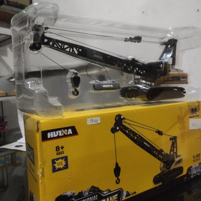 Diecast miniatur alat berat mobile crane Skala 1:50