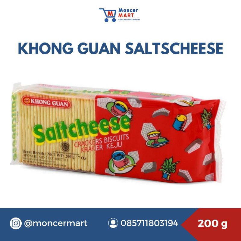 

KHONG GUAN Saltcheese Crackers Biskuit Keju 200g