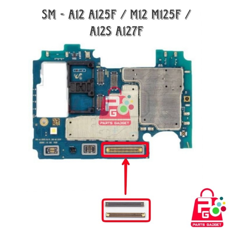 Connector Sub Board Soket Konektor Samsung A12 M12 A12S Di Mesin