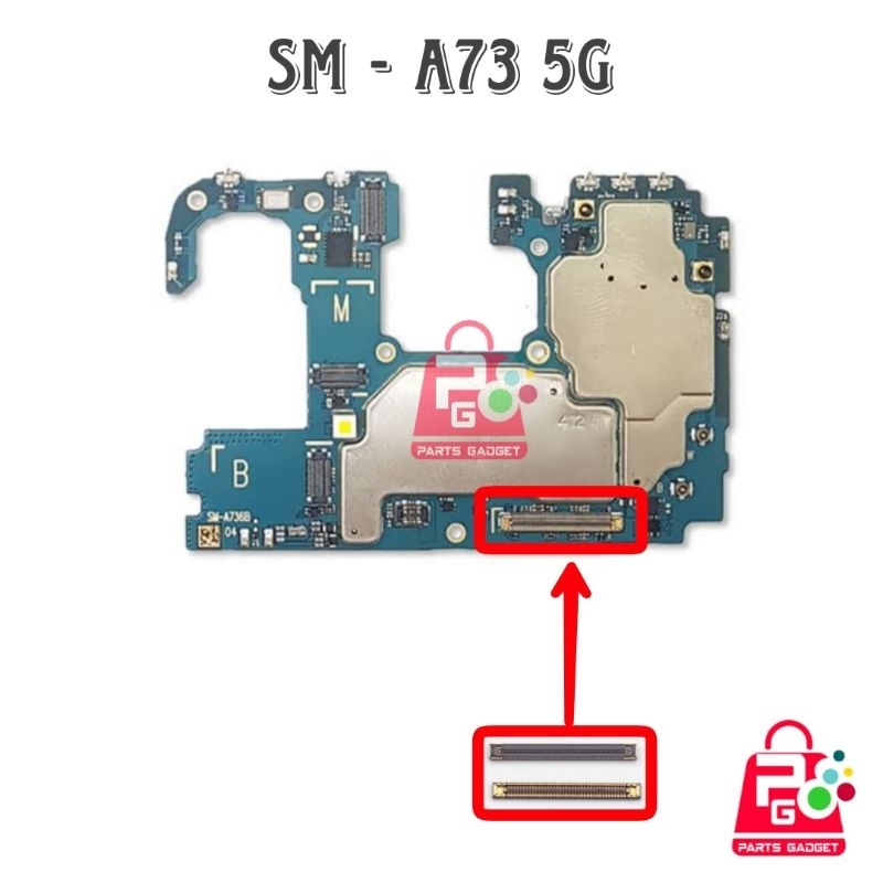 Konektor Mainboard Samsung A73 5G Soket Connector Sub Board Di Mesin