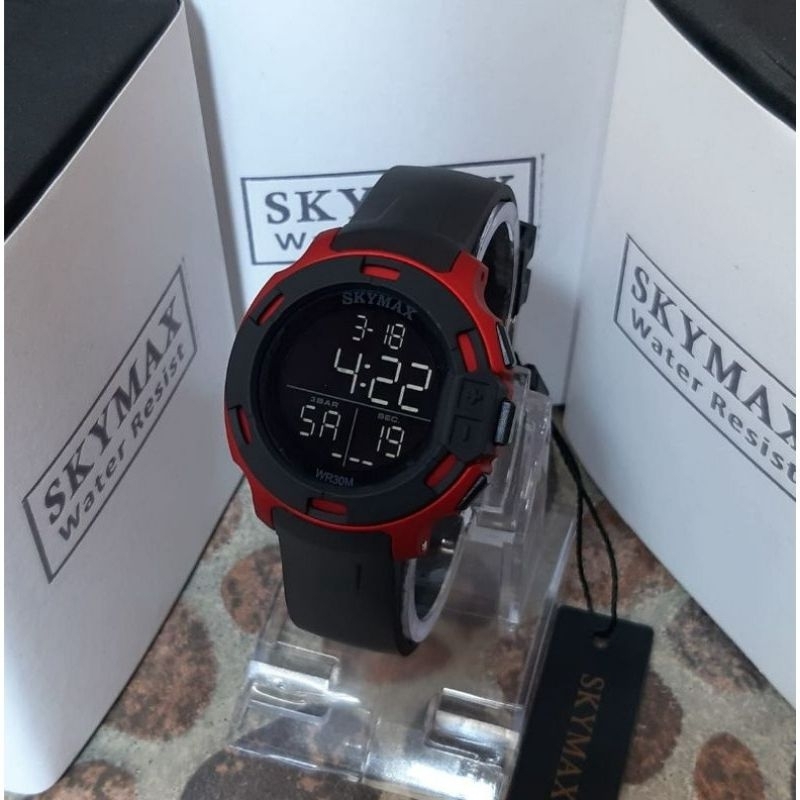 COD✅ Jam tangan Original skymax 1817G  water resistance aman buat di pake berenang