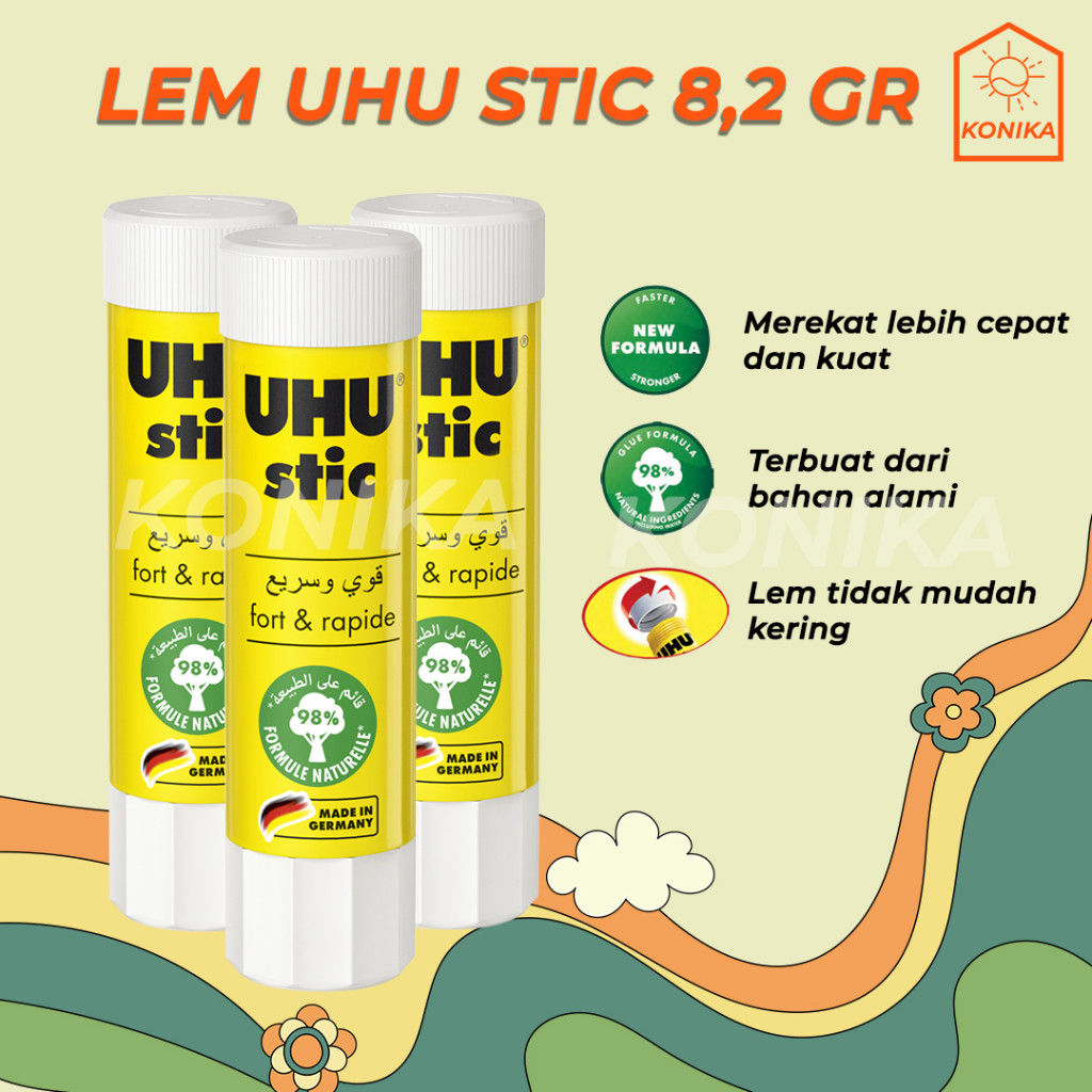 

Lem UHU Stick Stik 8,2Gram Lem Kertas Buku Amplop Karton