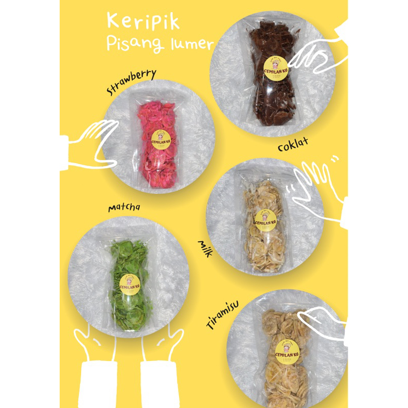 

Keripik pisang lumer milk