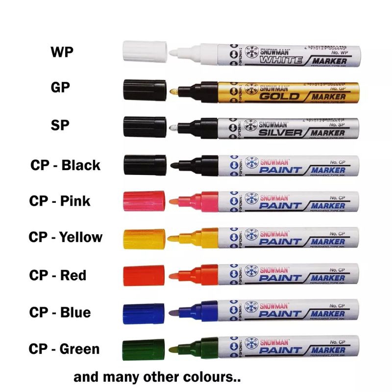 

PAINT MARKER SNOWMAN (1 PCS)